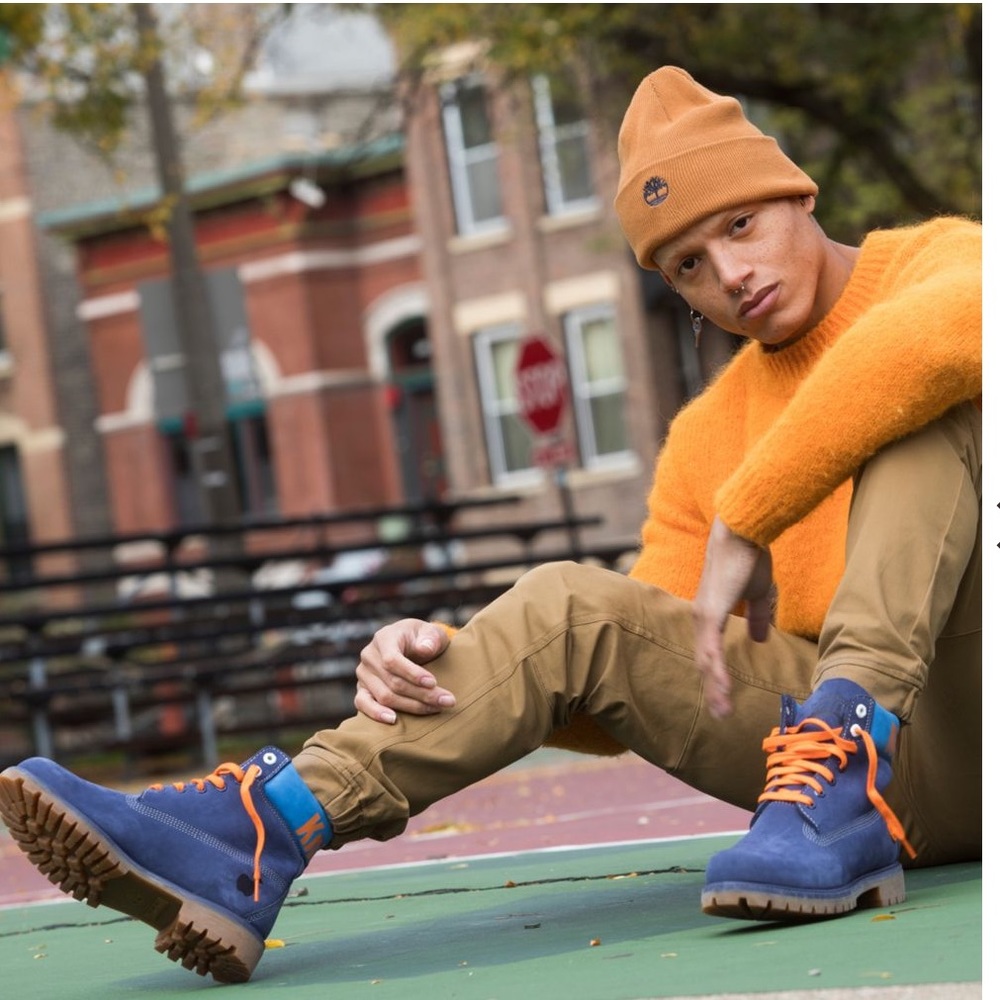 MEN'S TIMBERLAND X NBA NEW YORK KNICKS BOOTS - Picture 9 of 9